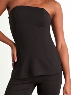 Scarlett Black Strapless Longline Top
New
